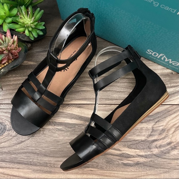 NIB SoftWalk Wide Cazadero Boho Gladiator Sandal - Picture 1 of 13